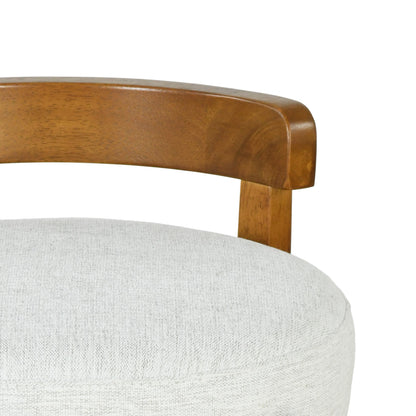 Eliser Indoor Wooden Low Back Barstool and Upholstery, Set of 2