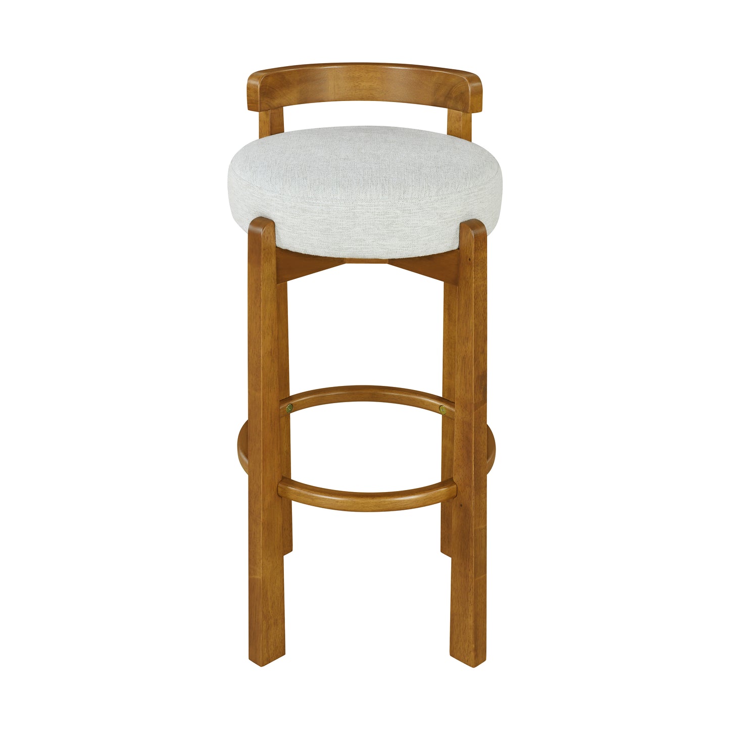 Eliser Indoor Wooden Low Back Barstool and Upholstery, Set of 2