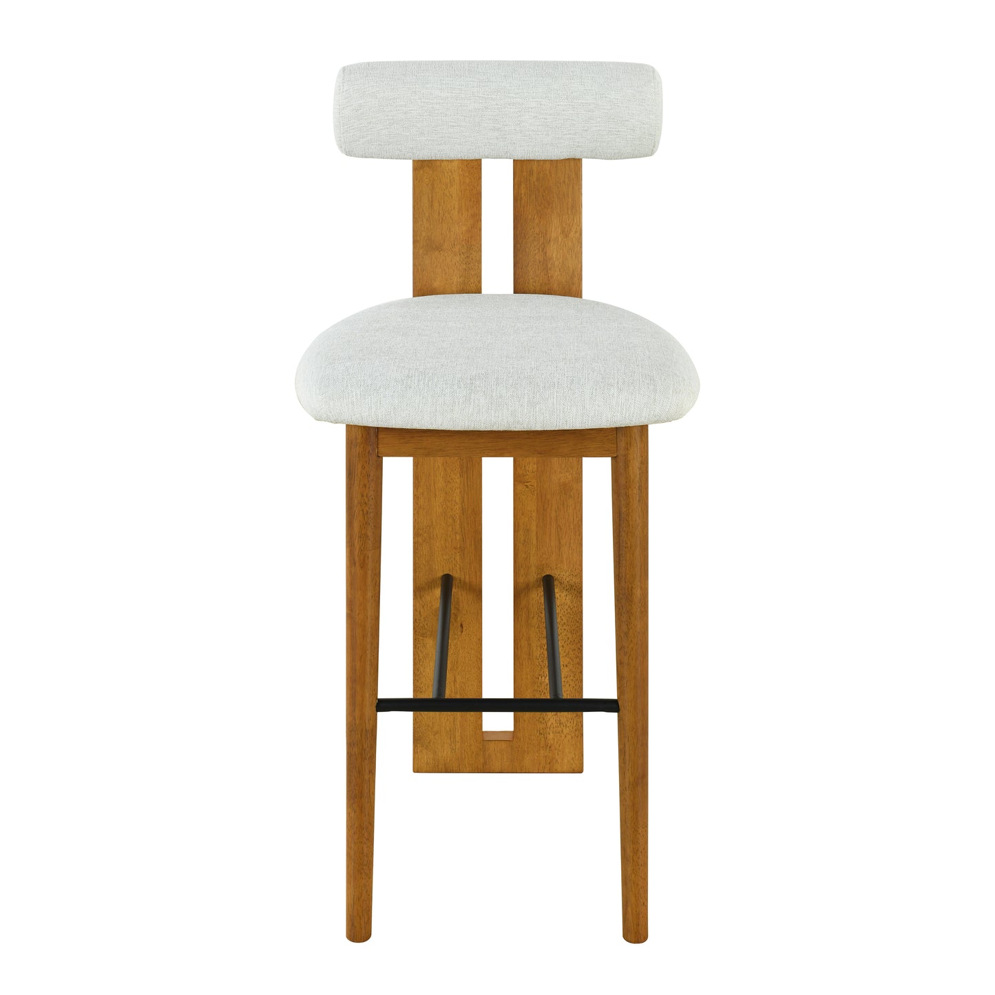 Renee Indoor Wooden Upholstered Barstool and Upholstery, Set of 2