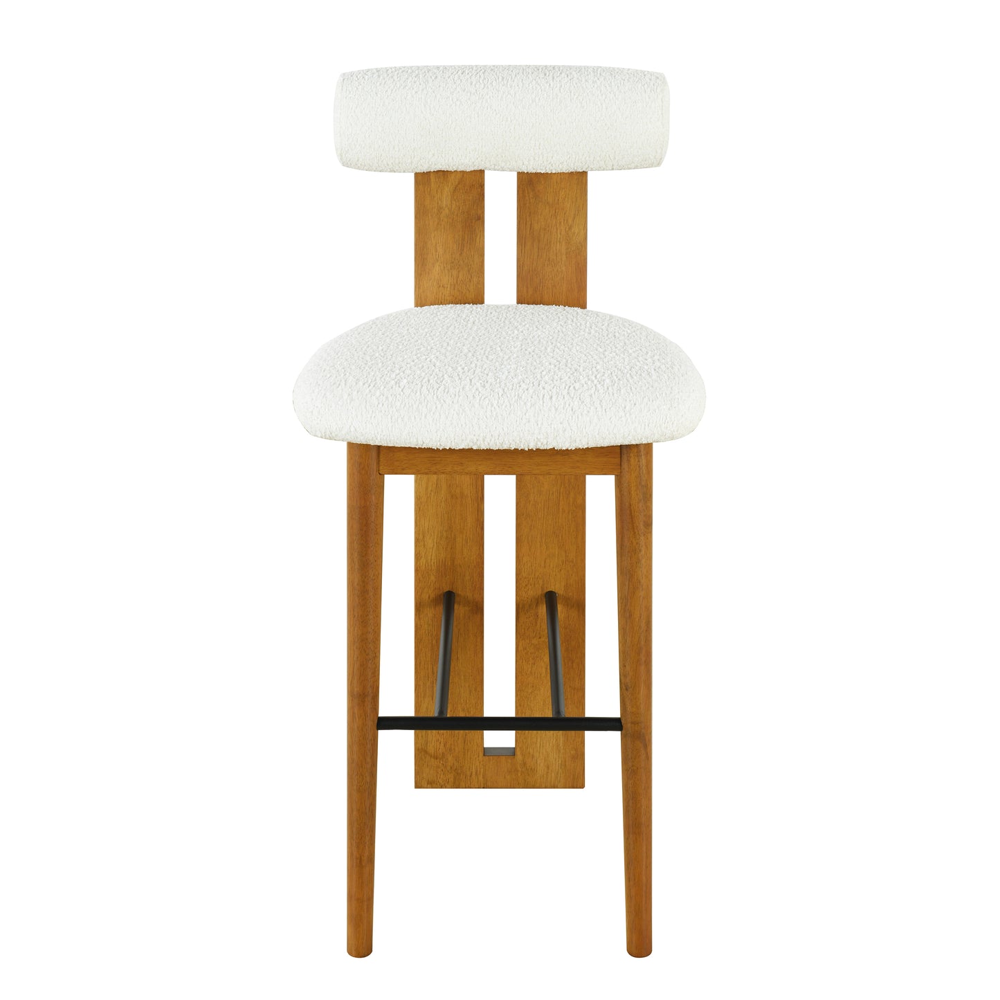 Renee Indoor Wooden Upholstered Barstool and Upholstery, Set of 2