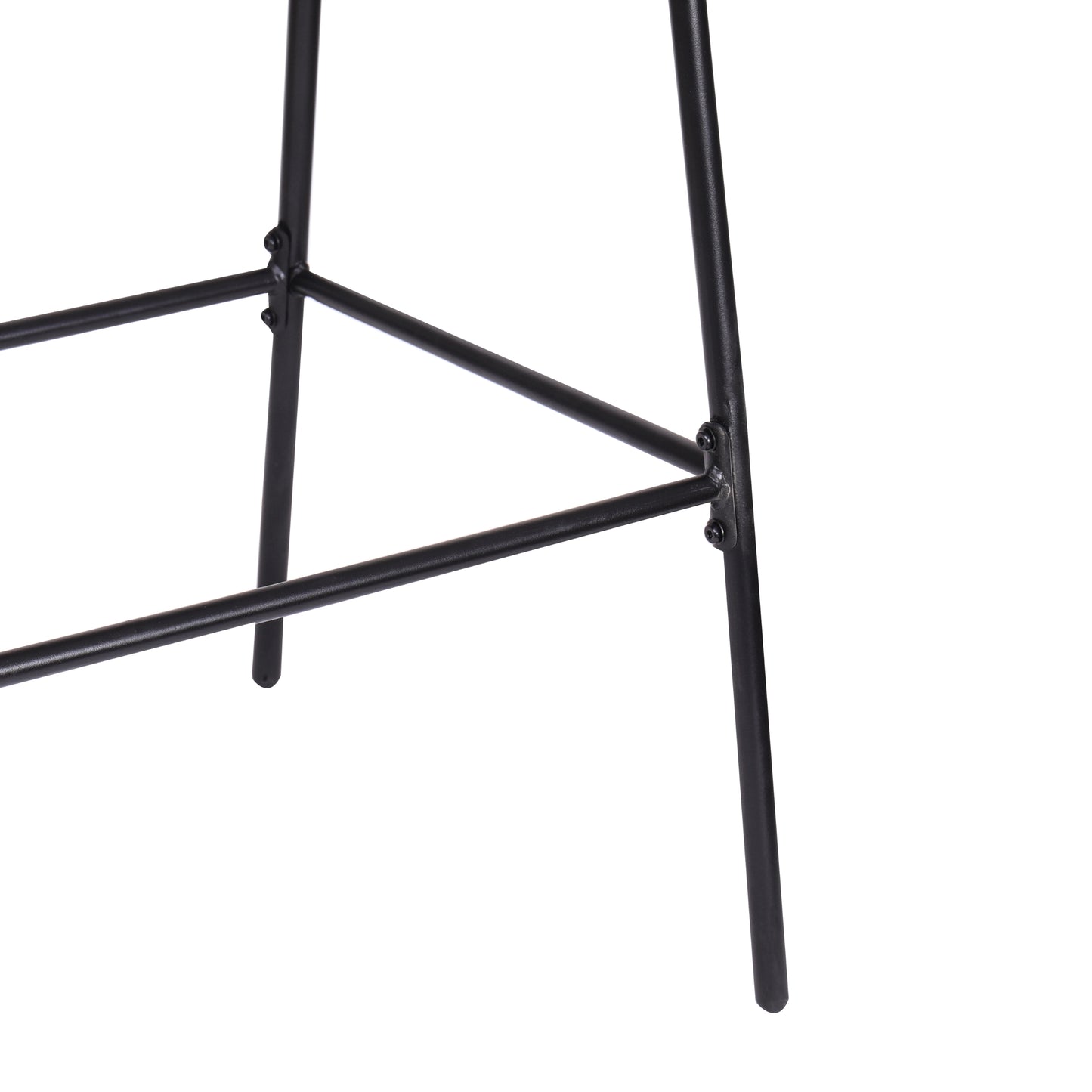 Laddiar Outdoor Metal Wicker Barstool, Faux Wicker, Set of 2