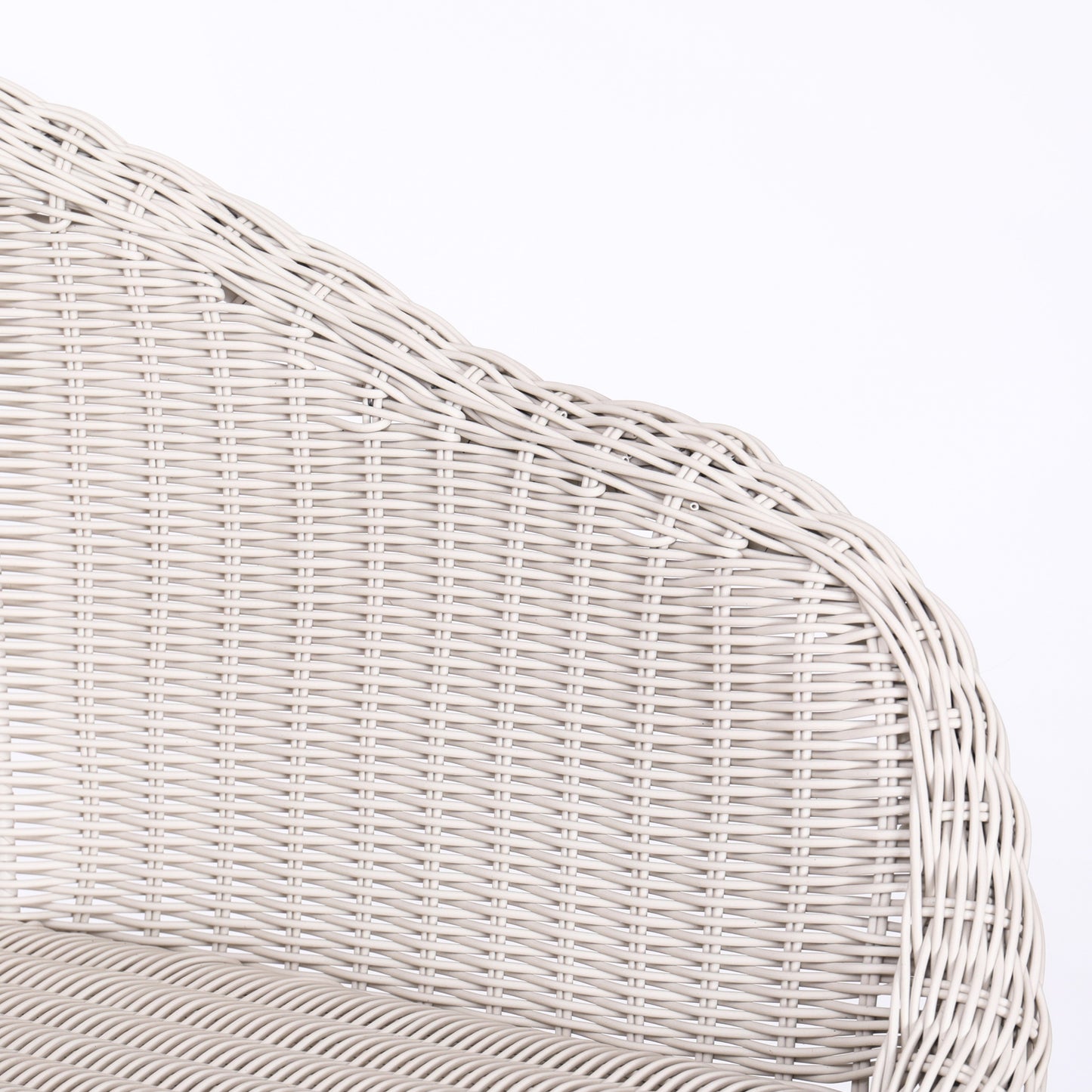 Laddiar Outdoor Metal Wicker Barstool, Faux Wicker, Set of 2