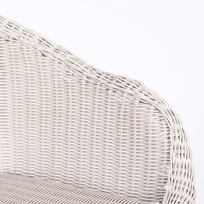 Laddiar Outdoor Metal Wicker Barstool, Faux Wicker, Set of 2