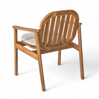 Janiya Outdoor Furniture Sets,1Dining Table and 6 Dining Chair With Cushion