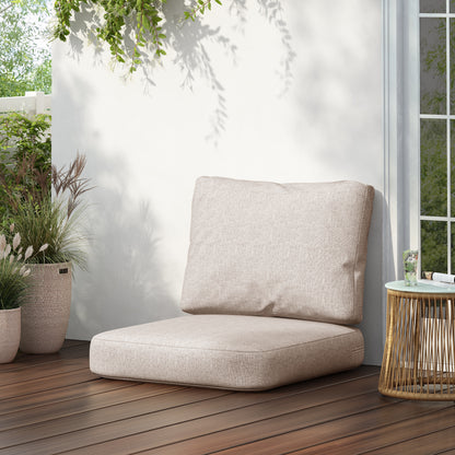 Noaha Outdoor Club Chair Cushion Set, Seat Cushion and Back Cushion