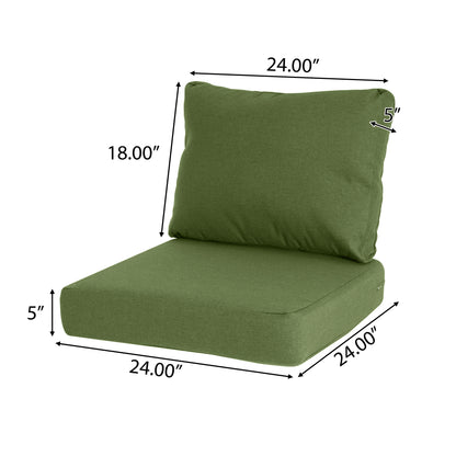 Noaha Outdoor Club Chair Cushion Set, Seat Cushion and Back Cushion