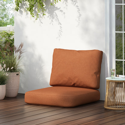 Noaha Outdoor Club Chair Cushion Set, Seat Cushion and Back Cushion