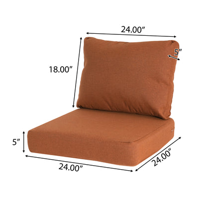 Noaha Outdoor Club Chair Cushion Set, Seat Cushion and Back Cushion
