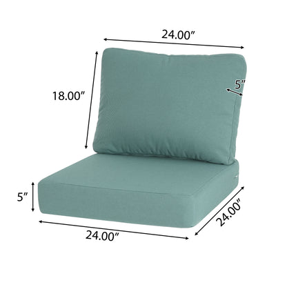 Noaha Outdoor Club Chair Cushion Set, Seat Cushion and Back Cushion