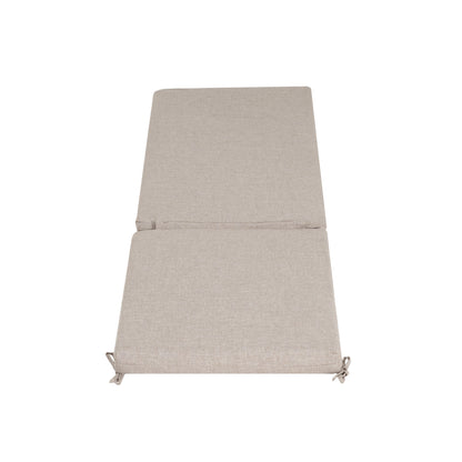 Noaha Outdoor Water-Repellent Fabric Chaise Lounge Cushion