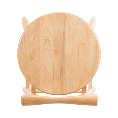 Finnian Indoor Rubberwood Barstool, Natural Finished, Set of 2