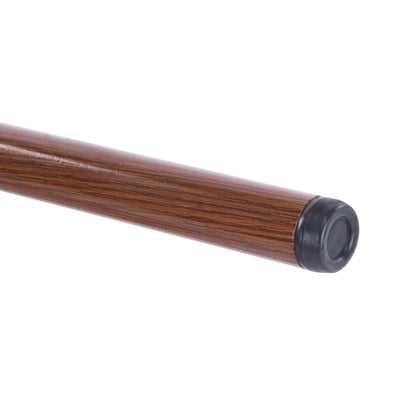 Chaya Indoor Upholstered Bar Stool with Metal Frame, Walnut Finished and Beige Upholstery, Set of 2