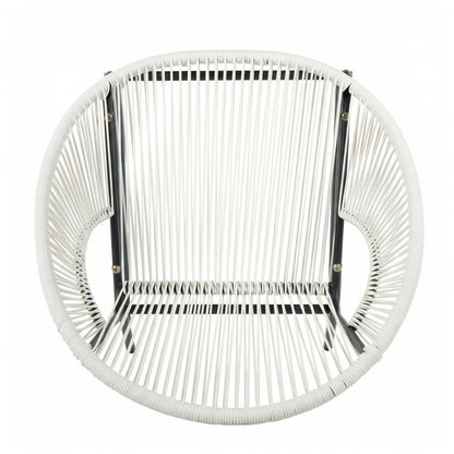 Modesty Outdoor Modern Faux Rattan Club Chair (Set of 2)