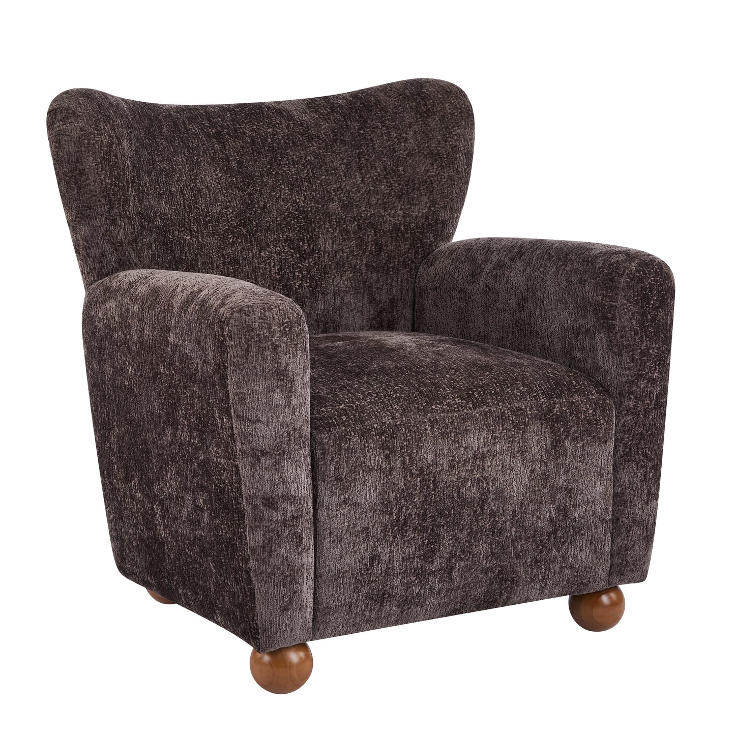 Isorylis Premium Fabric Cozy Wingback Solid Armchair