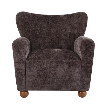 Isorylis Premium Fabric Cozy Wingback Solid Armchair