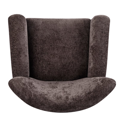 Isorylis Premium Fabric Cozy Wingback Solid Armchair