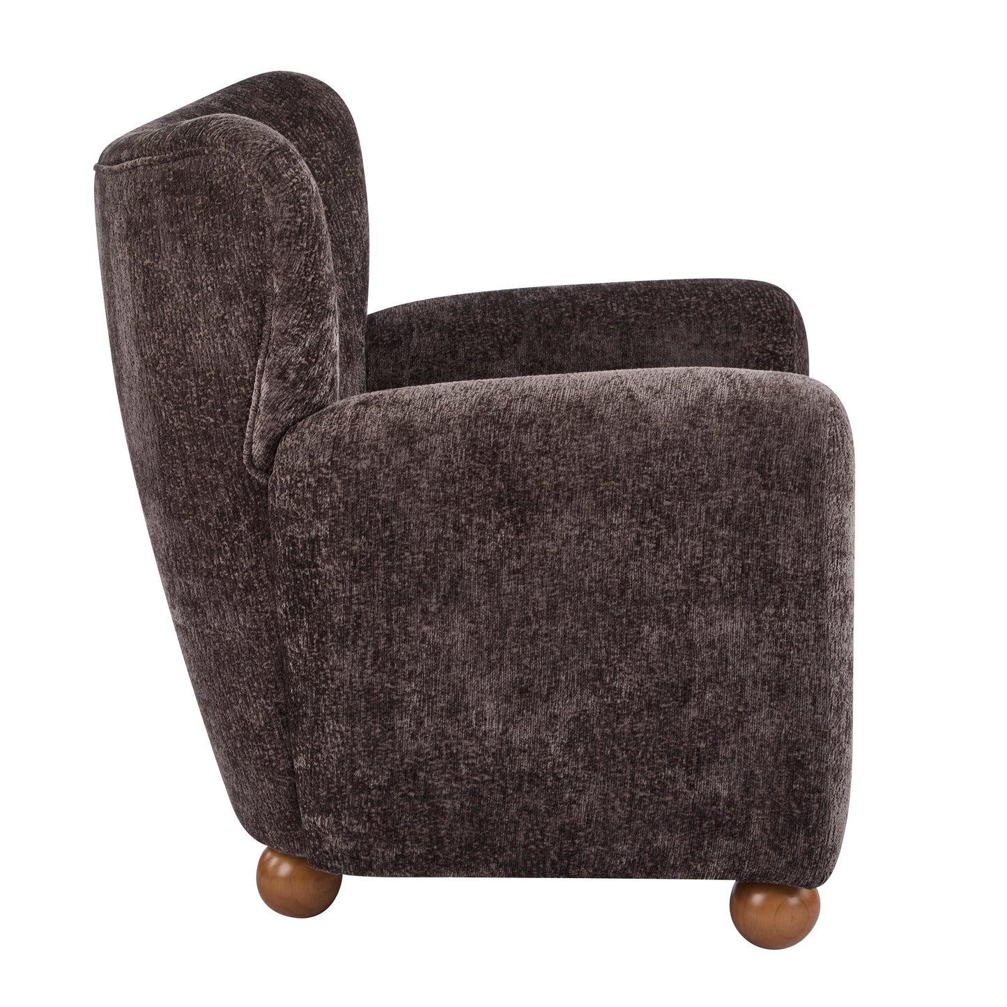 Isorylis Premium Fabric Cozy Wingback Solid Armchair