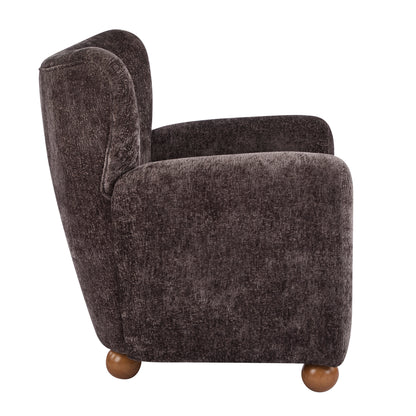 Isorylis Premium Fabric Cozy Wingback Solid Armchair