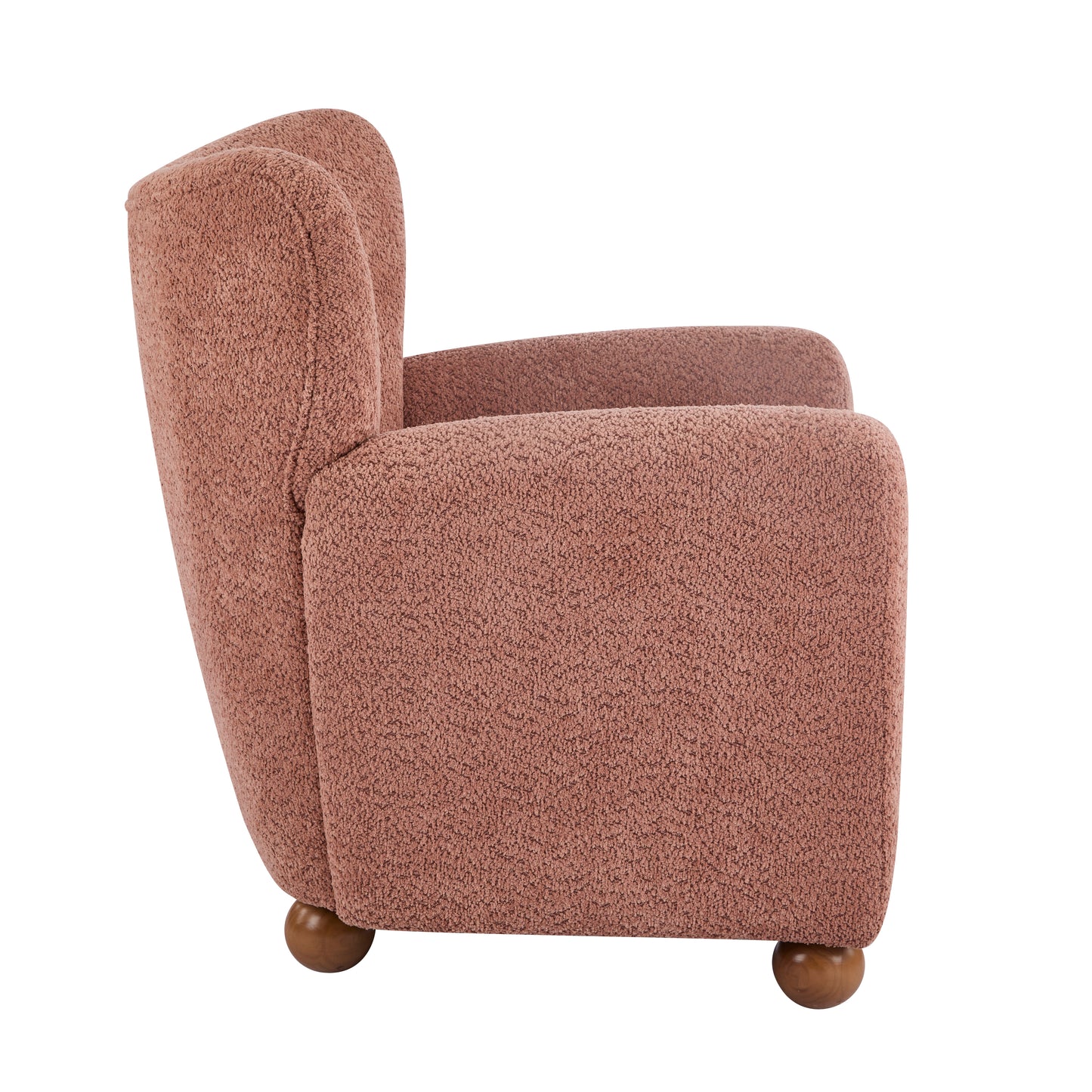Isorylis Premium Fabric Cozy Wingback Solid Armchair