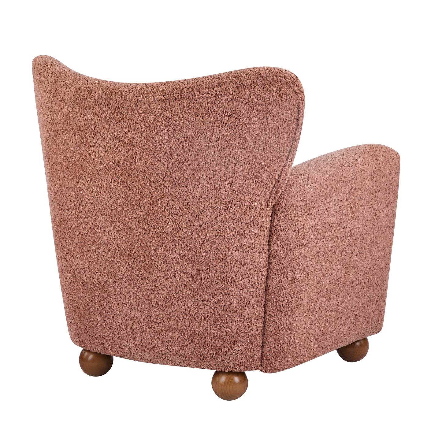 Isorylis Premium Fabric Cozy Wingback Solid Armchair