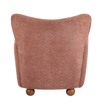 Isorylis Premium Fabric Cozy Wingback Solid Armchair