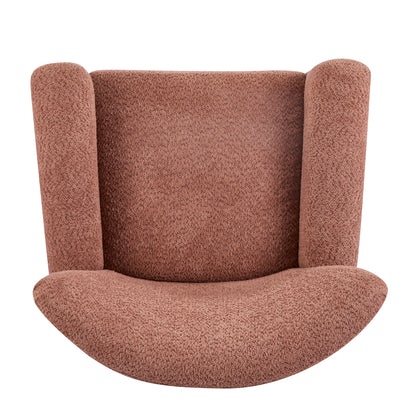 Isorylis Premium Fabric Cozy Wingback Solid Armchair