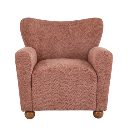 Isorylis Premium Fabric Cozy Wingback Solid Armchair
