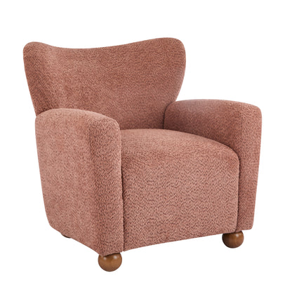 Isorylis Premium Fabric Cozy Wingback Solid Armchair
