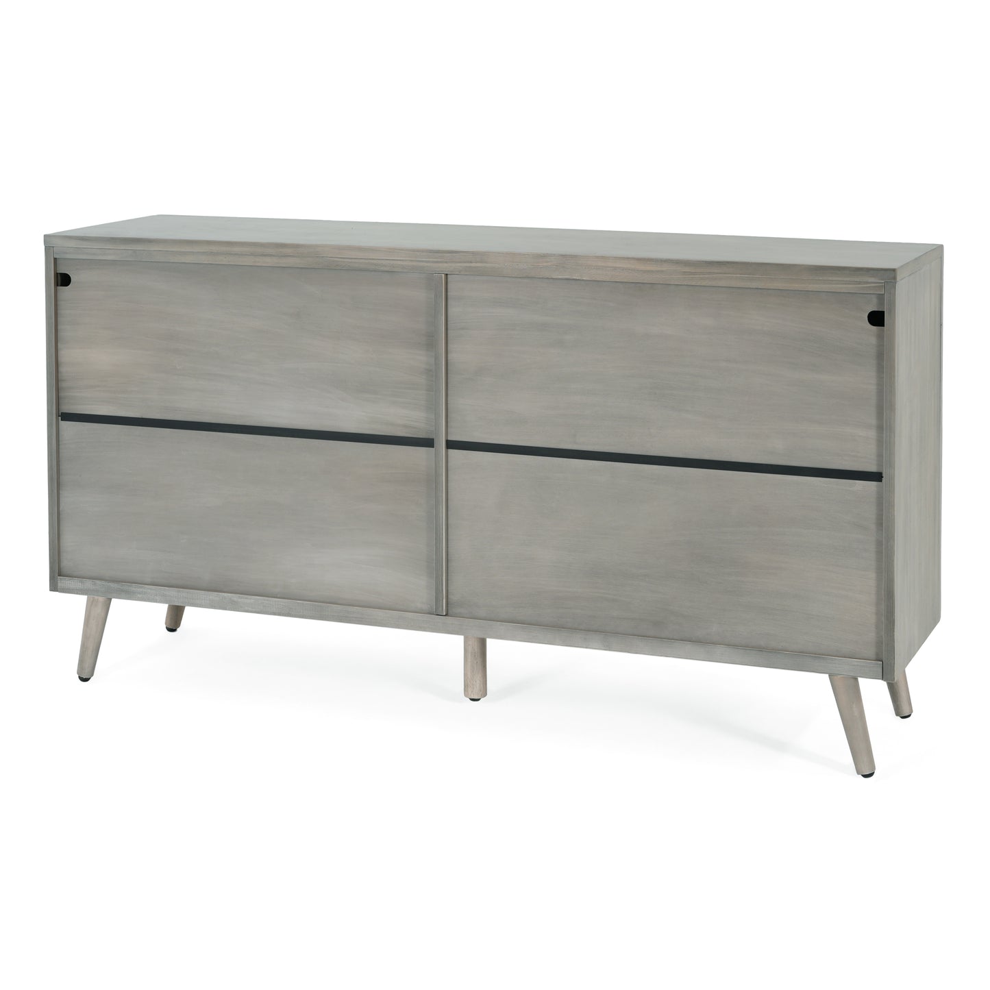 Meliora Modern Fluted Sideboard with Adjustable Shelves