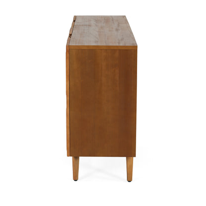 Meliora Modern Fluted Sideboard with Adjustable Shelves