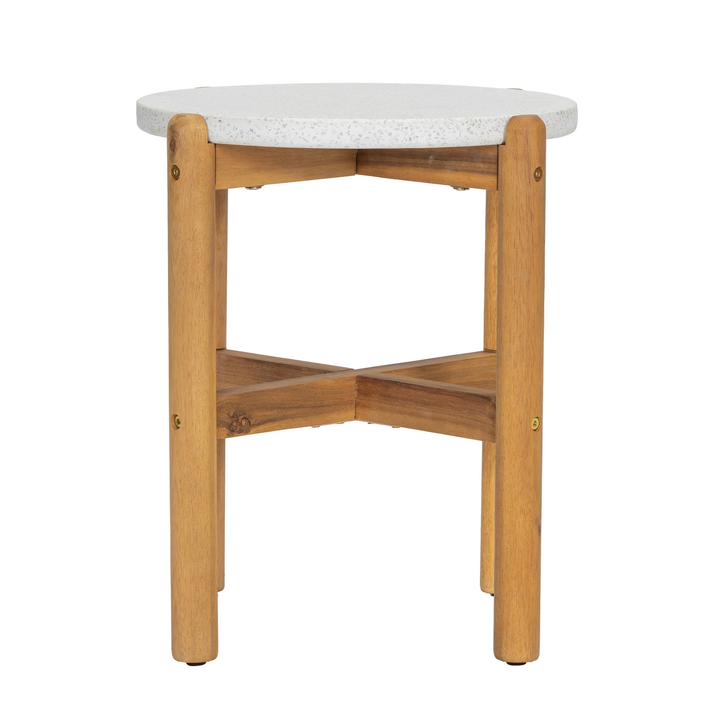 Outdoor 3 Pieces Chat Set 2 Patio Club Chairs  and 1 End Table  With Water-resistant cushions