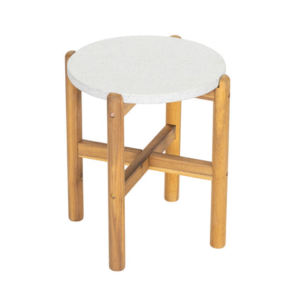 Outdoor 3 Pieces Chat Set 2 Patio Club Chairs  and 1 End Table  With Water-resistant cushions