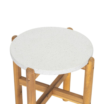 Outdoor 3 Pieces Chat Set 2 Patio Club Chairs  and 1 End Table  With Water-resistant cushions