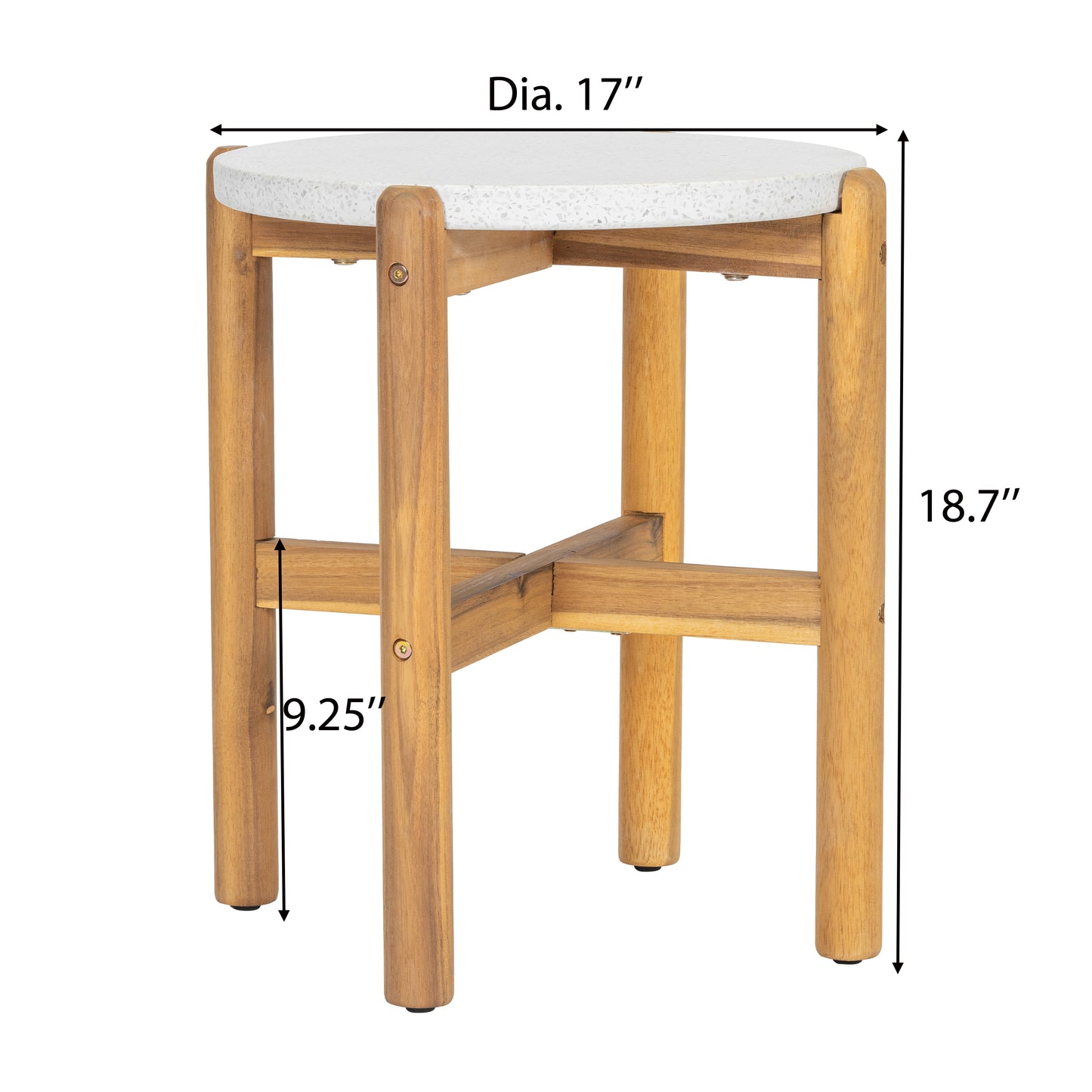 Outdoor 3 Pieces Chat Set 2 Patio Club Chairs  and 1 End Table  With Water-resistant cushions