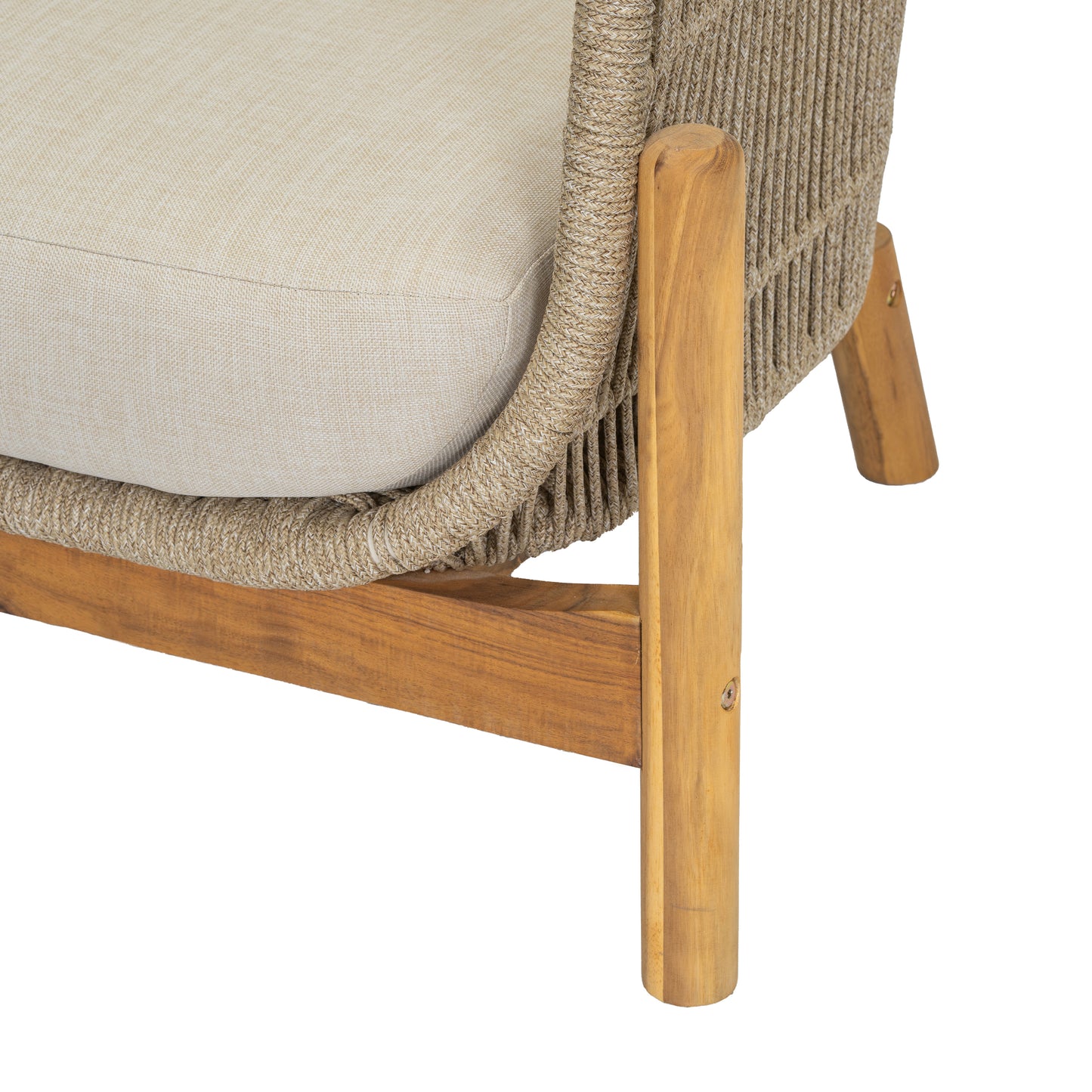Outdoor 3 Pieces Chat Set 2 Patio Club Chairs  and 1 End Table  With Water-resistant cushions