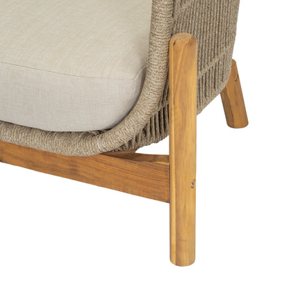 Outdoor 3 Pieces Chat Set 2 Patio Club Chairs  and 1 End Table  With Water-resistant cushions