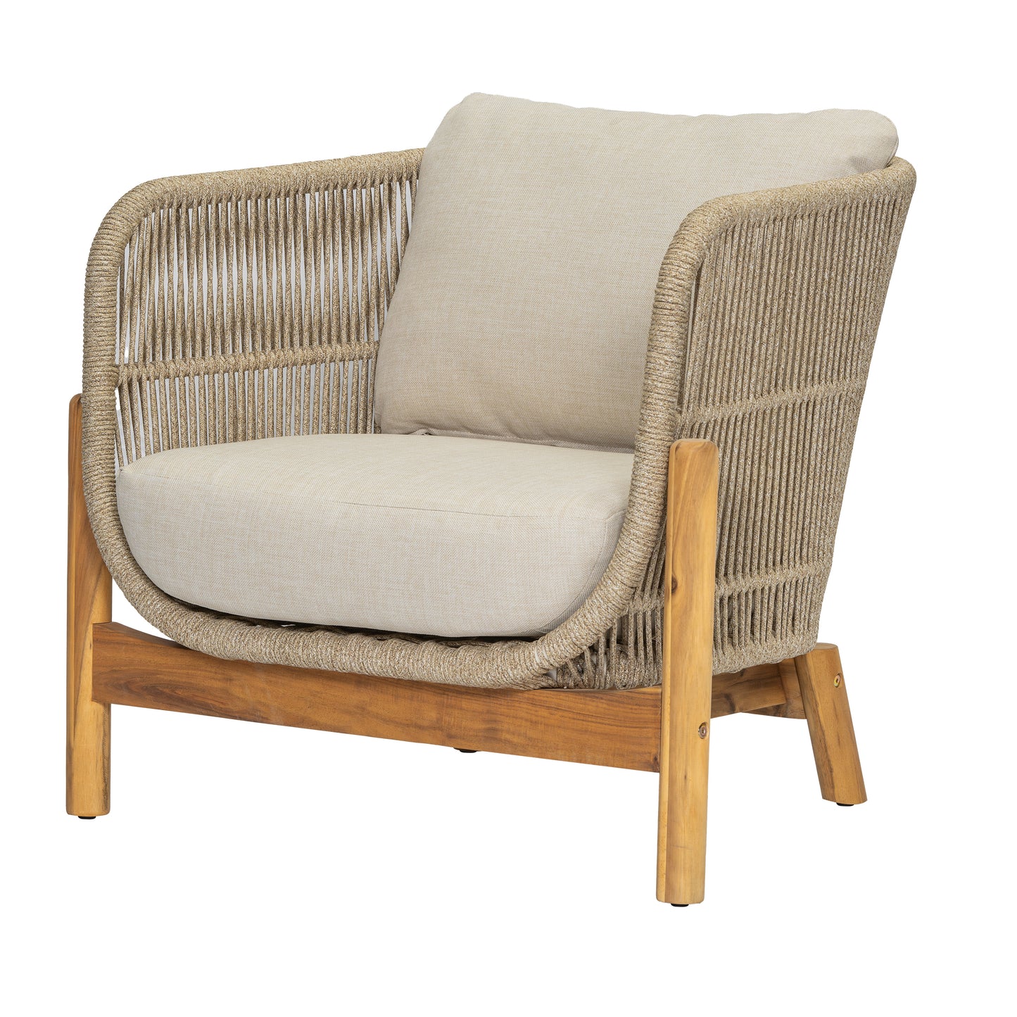 Outdoor 3 Pieces Chat Set 2 Patio Club Chairs  and 1 End Table  With Water-resistant cushions