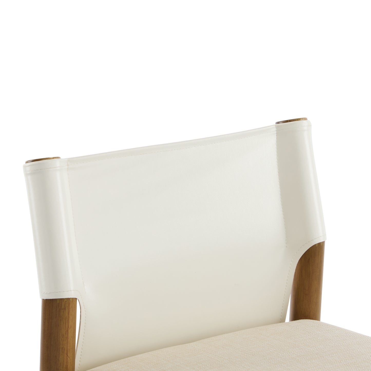 Wrenar Modern Solid Wood Bar Stool with Polyester Cushion,Set of 2