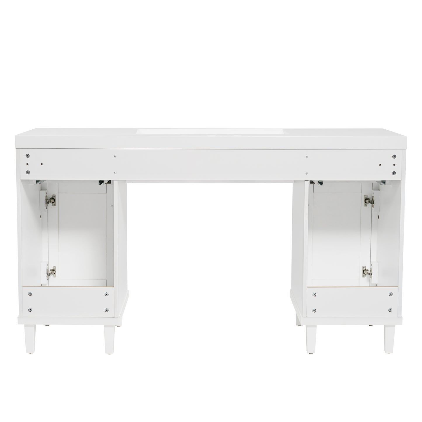 Carew 60-Inch Modern Bathroom Vanity – Spacious SMC Sink Cabinet with Soft-Close Drawers, Tip-Out Tray