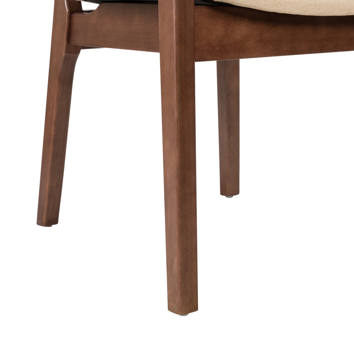 Orrin Modern Dining Chairs, Rattan Weave & Padded Seat with Comfortable Armrests,Set of 2