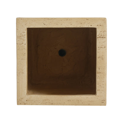 Mistry MGO Handmade Rectangle Planter Box,Travertine