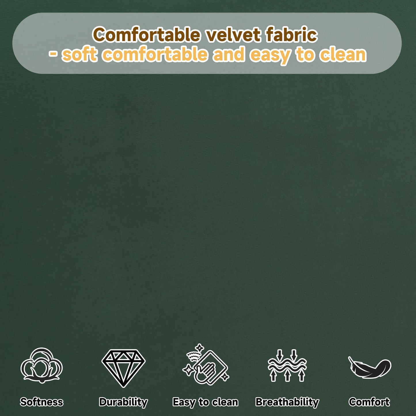 Calla Dark Green Velvet Soft Bed: Light Luxury Texture, Adding a High-end Atmosphere to Bedroom