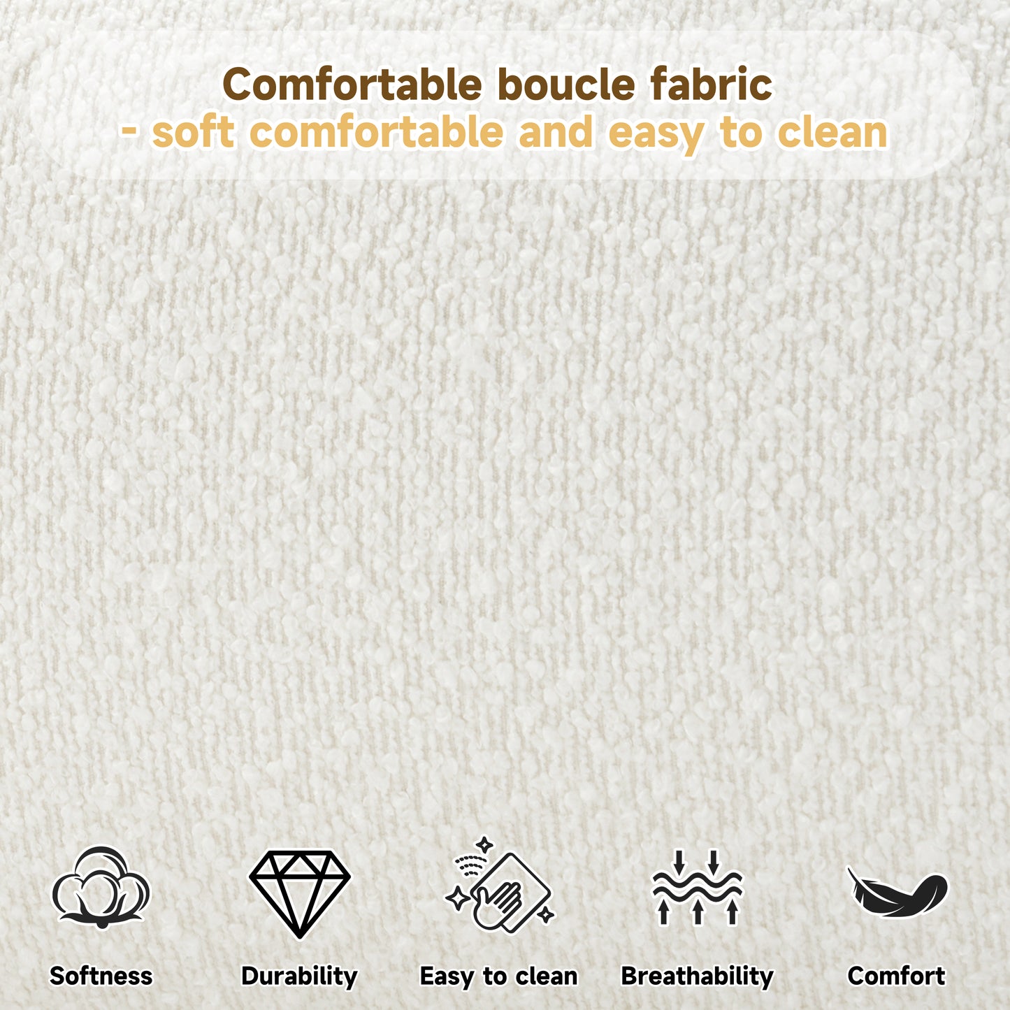 Calla Cream Style Fabric Upholstered Bed, Simple Modern Bedroom Double Bed