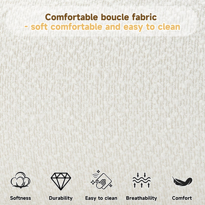 Calla Cream Style Fabric Upholstered Bed, Simple Modern Bedroom Double Bed