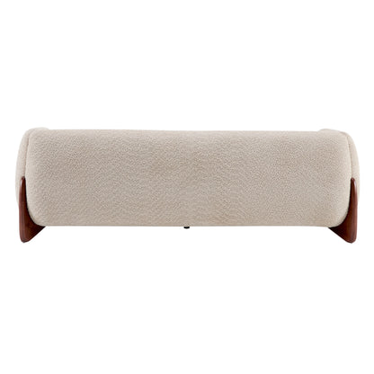 Jennifer 82 Inches low silhouette Boucle Sherpa Sofa