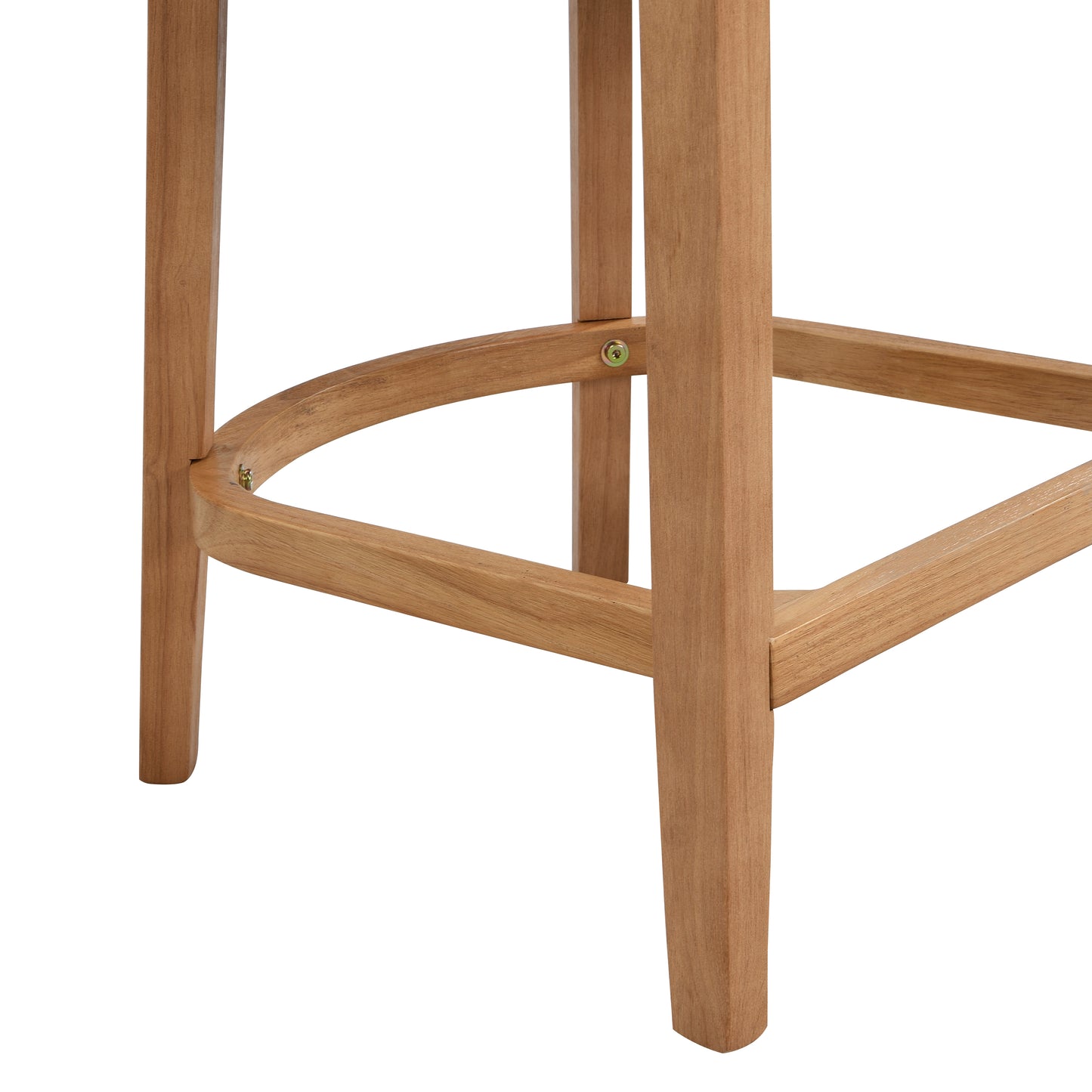 Isidore Wood And Rattan Upholstered Arm Counter Stools,Set of 2