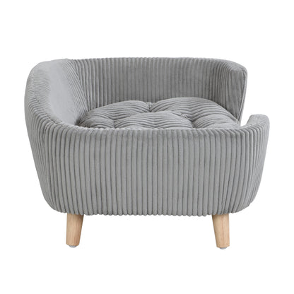 Samuel Mid Century Small Plush Pet Bed