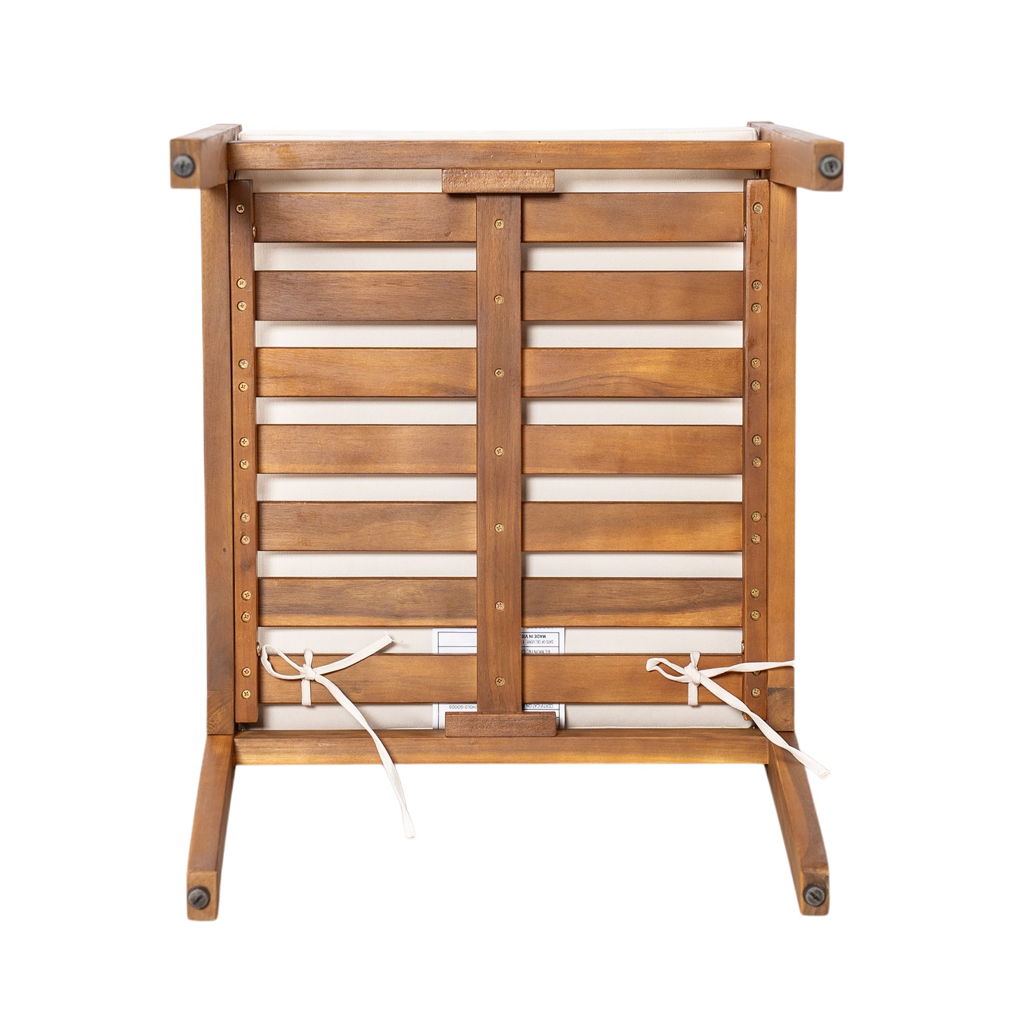 Dorianis Acacia Wood Outdoor Dining Chair with Cushion (Set of 2)