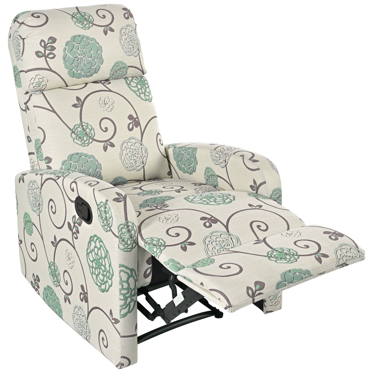 Elarra Modern Recliner Manual Recliner Home Theater Manual Recliner Chair with Adjustable Backrest