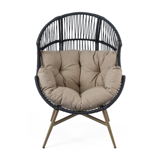 Isidorea Outdoor Wicker Egg Chair Weather-Resistant